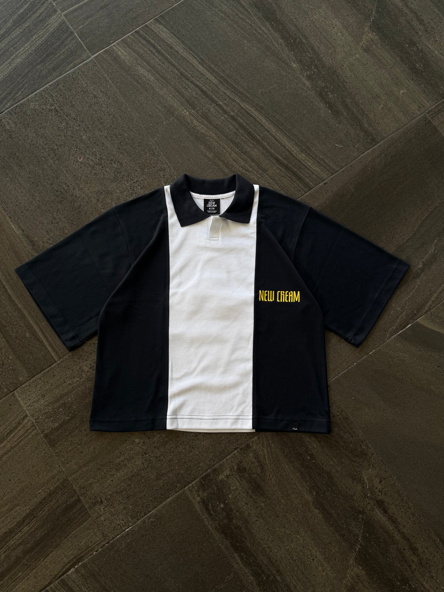 White & Blue polo Cream