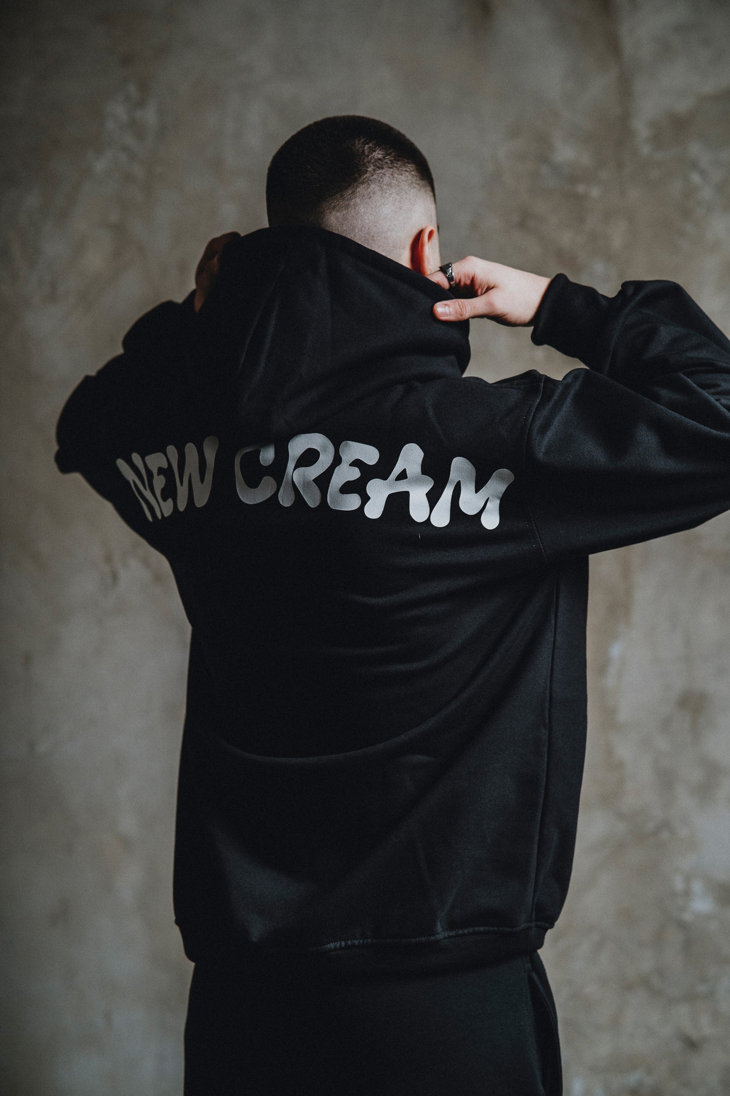 Black Cream Hoodie