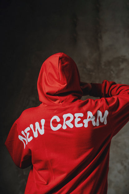 Red Cream Hoodie