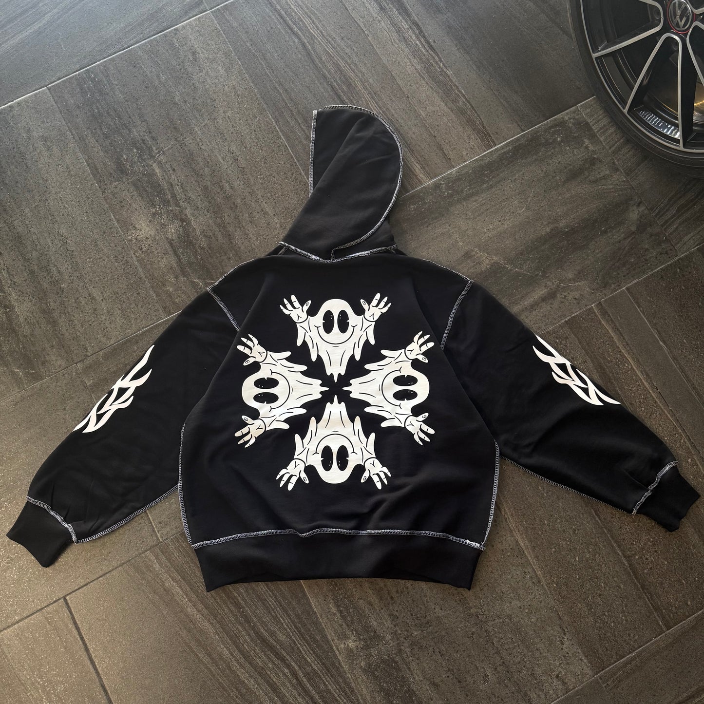 Ghost Cream hoodie V2