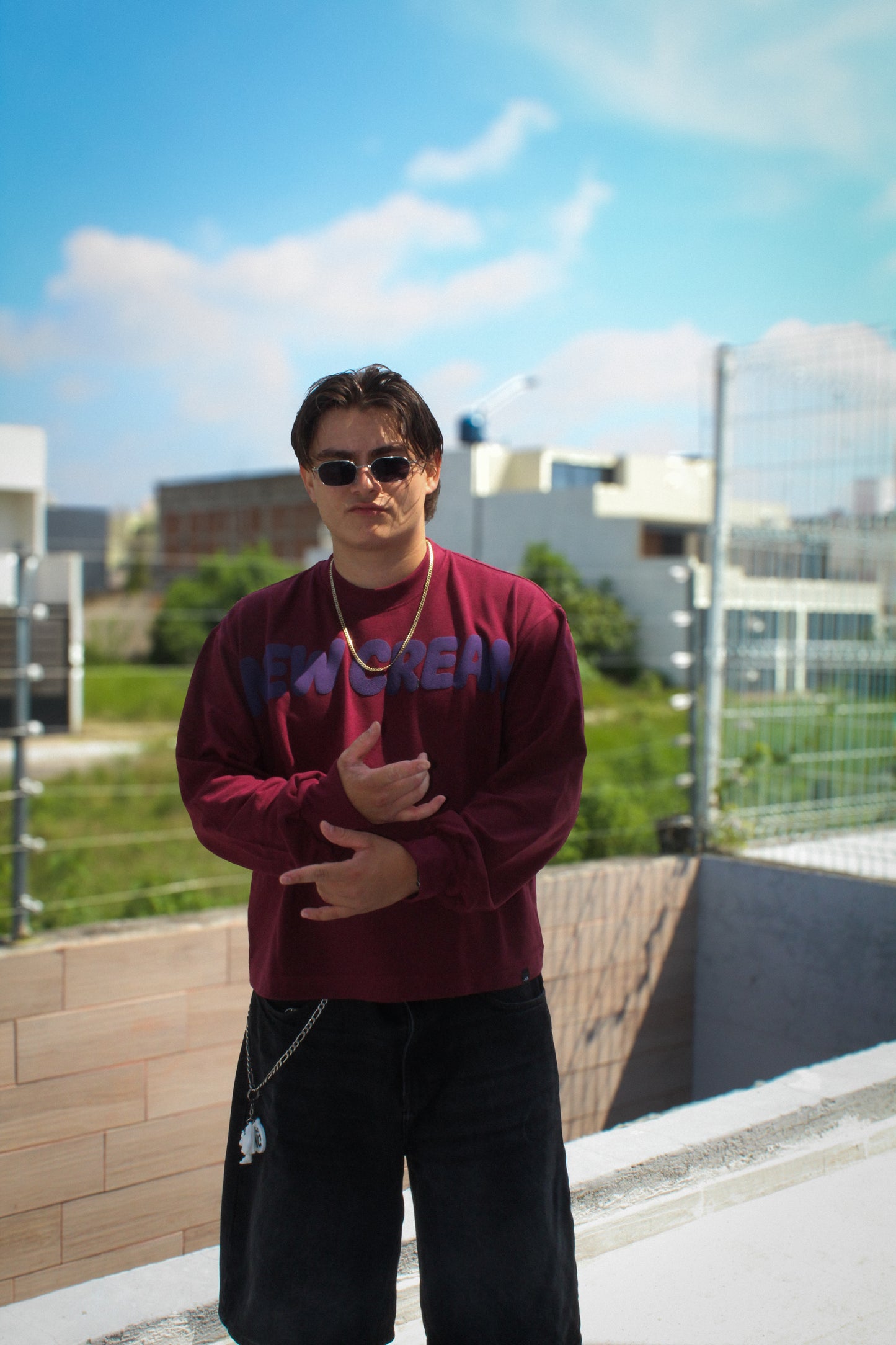 Wine Cream Long Sleeve