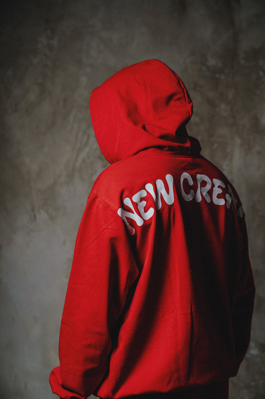 Red Cream Hoodie